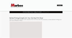 Desktop Screenshot of marbeeprinting.com